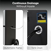 Vista 3 de Deshumidificador comercial de 190 pintas para sótanos y espacios industriales - Bomba integrada, manguera de drenaje, funcionamiento continuo