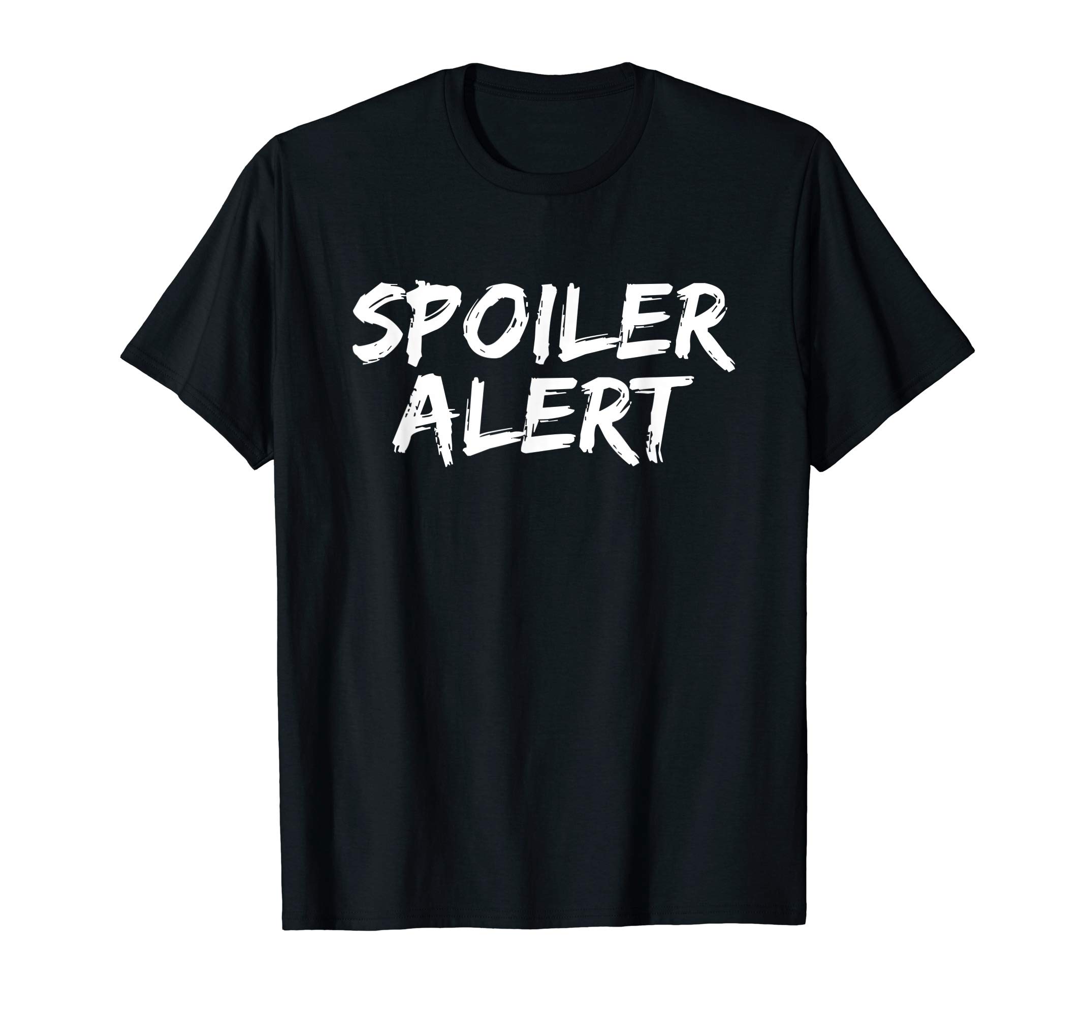Movie and TV Series Spoiler Alert T-ShirtsSpoiler Alert Slogan T-Shirt for Movie Spoilers T-ShirtOEKO-TEX STANDARD 100