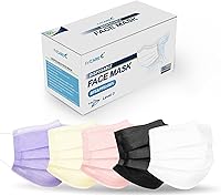 Vista 11 de FriCARE Mascarillas desechables, 3 capas ASTM nivel 3 grado médico, elegibles para FSA/HSA, transpirables y cómodas para alergias/protección solar