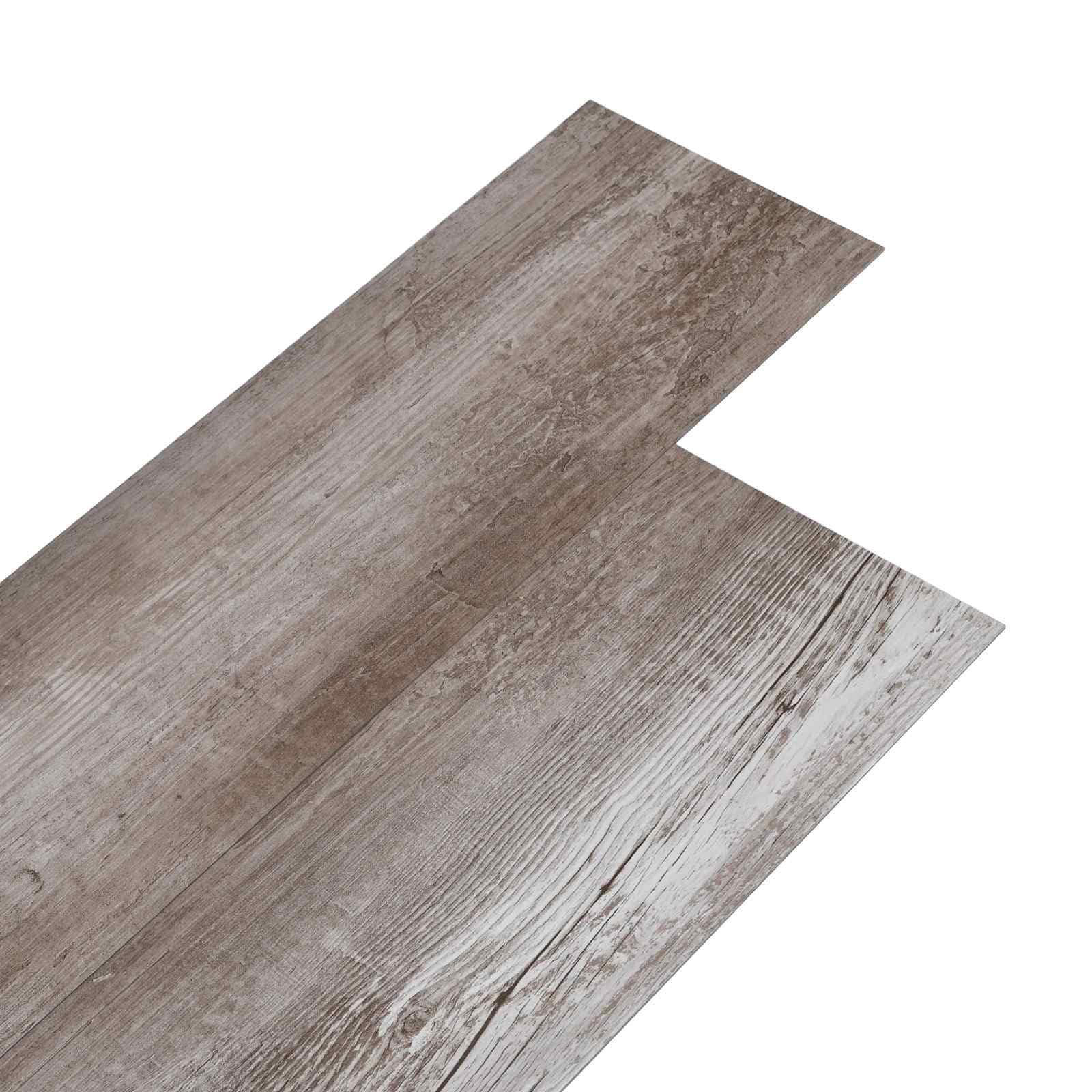 Zestaw 36 samoprzylepnych desek podłogowych PCW, 5,02 m², brązowe, matowe drewno | Prostokątny, do użytku w pomieszczeniach, łatwy w pielęgnacji, trwały