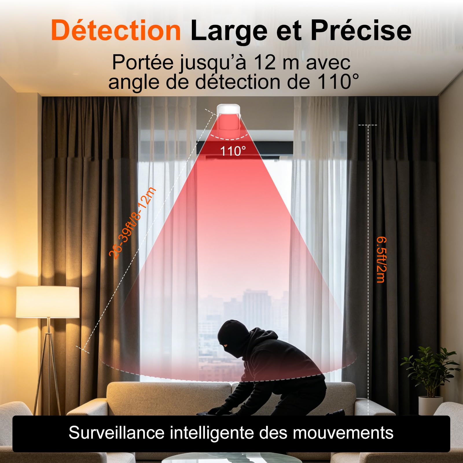 XUK Alarme Maison sans Fil 4G + WiFi, Kit Alarme sans Abonnement | Écran tactile 4,3", détecteurs d'ouverture et de mouvement inclus, application Tuya Smart, compatible Alexa & Google