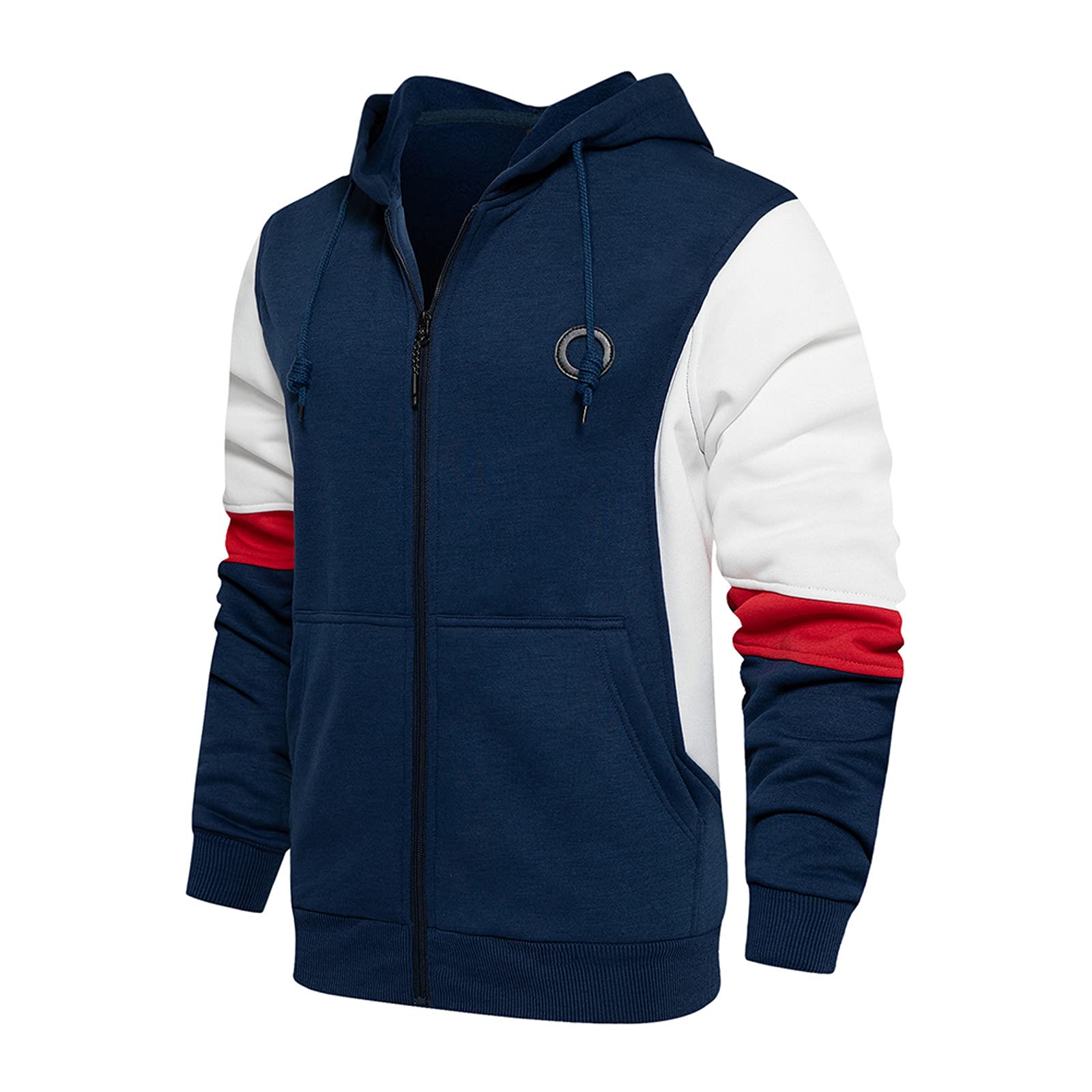 SRZYMJ Lässige Herren Kapuzenpullover Hoodie Männer Frauen Muster Bestickt Reißverschluss Street Fashion Hoodie Hose Hoodie Herren Kapuzenpullover Mit Reißverschluss Sportjacke Sonnenanzug