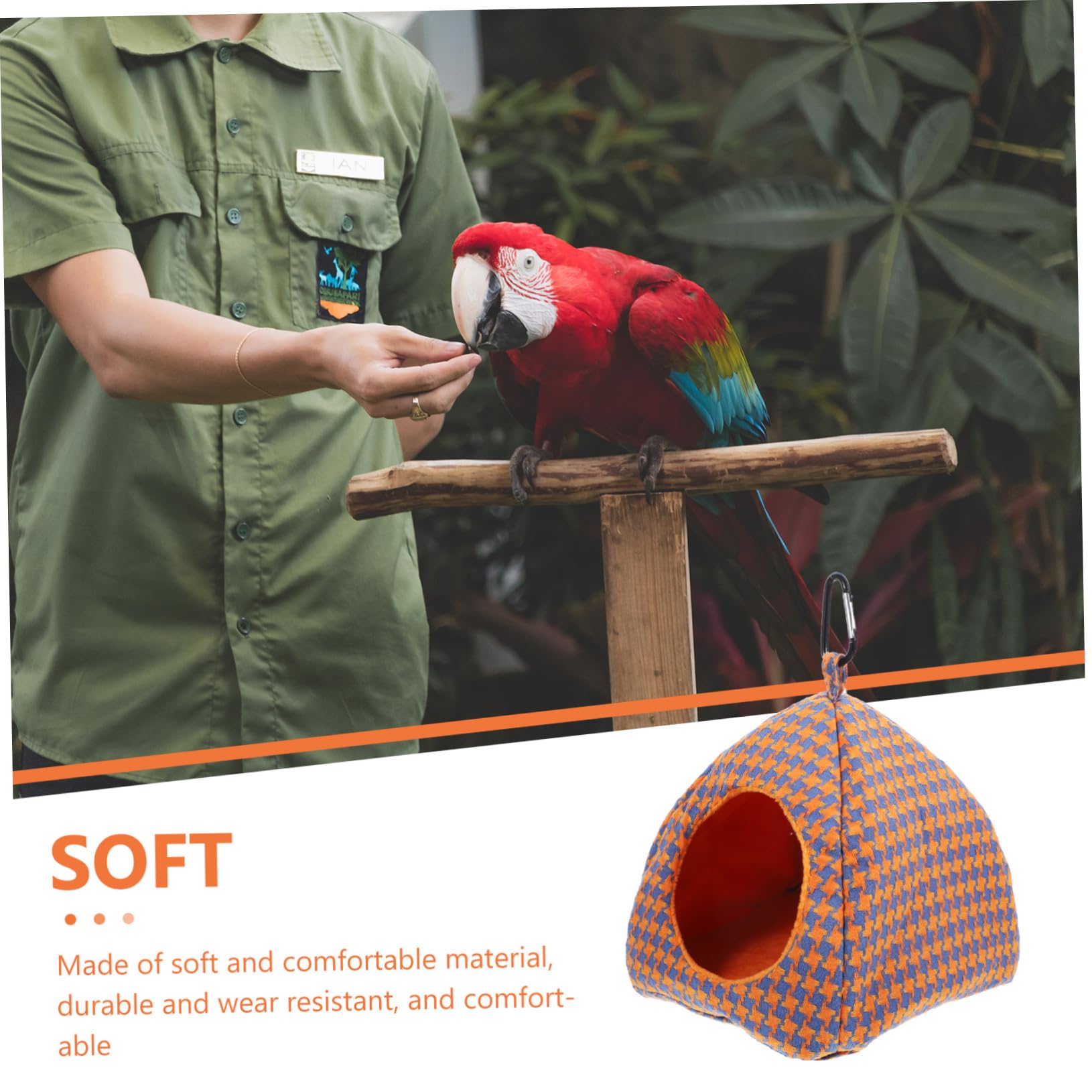 POPETPOP 3pièces Hamac Suspendu pour Oiseaux Nid De Perruche Et Confortable pour Petits Animaux Outils De Jeu Facile à Nettoyer
