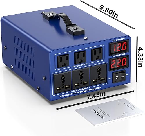 Miniatura 7 de CELYYPU Transformador de conversión de voltaje de 8000 vatios de alta resistencia Paso arribaPaso abajo AC 110 V120 V220 V240 V conversión de