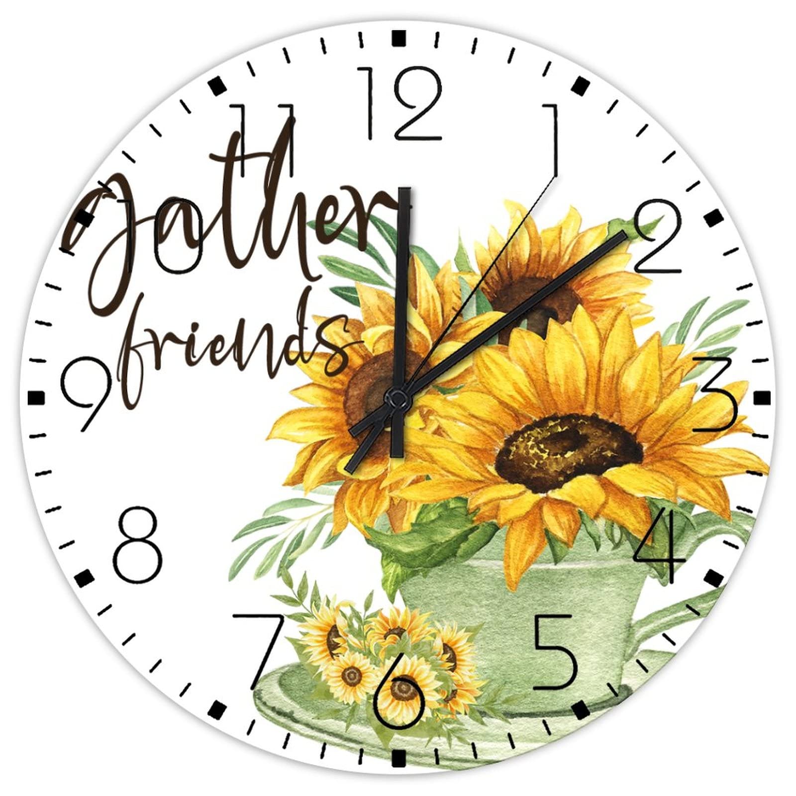 Horloge murale en bois silencieuse 30,5 cm : fini le bruit dans la chambre et l'hôtel