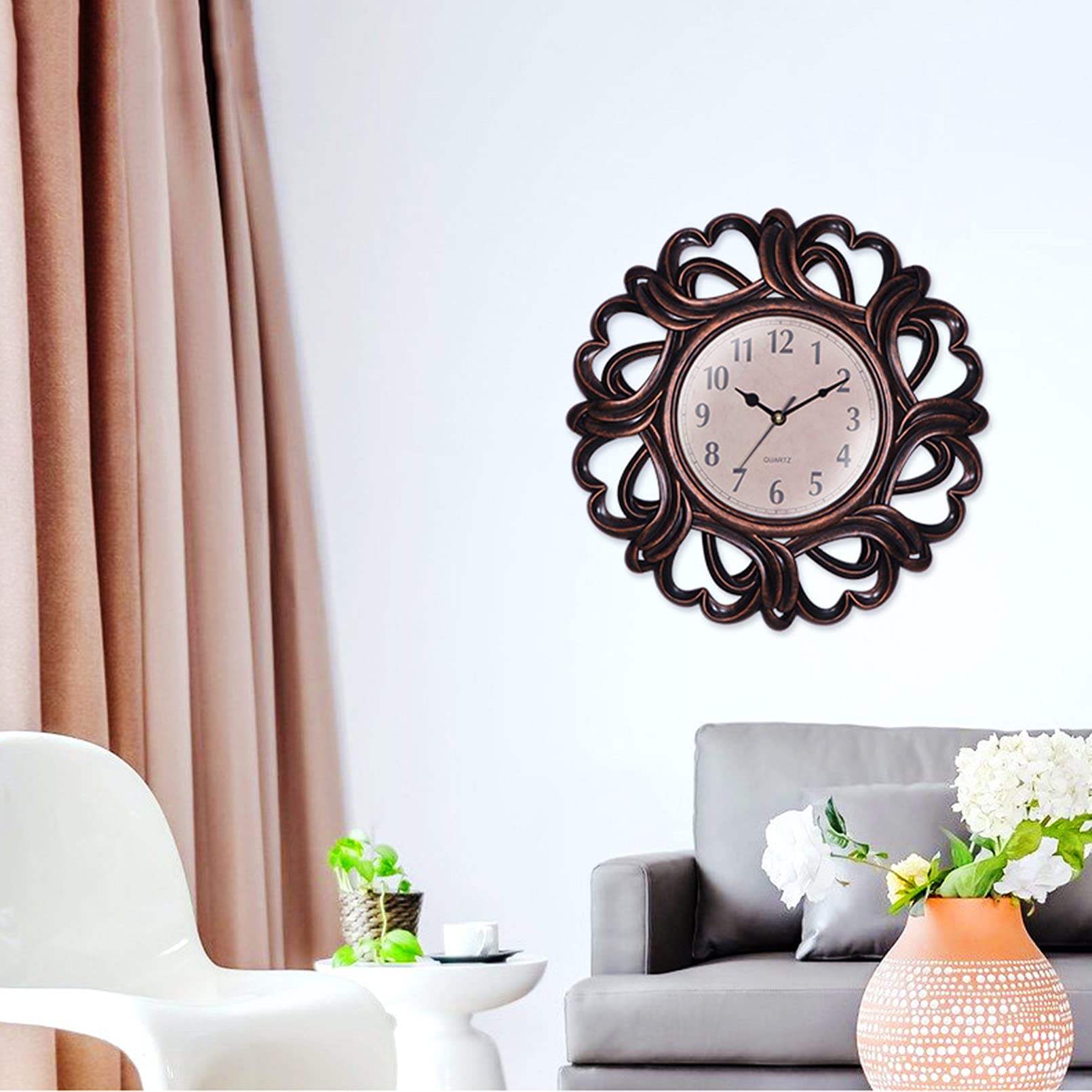 Orologio da parete moderno Orologio da parete al quarzo decorativo silenzioso senza ticchettio Orologio da parete moderno da 10 pollici Orologi da parete da cucina per soggiorno Home Office School