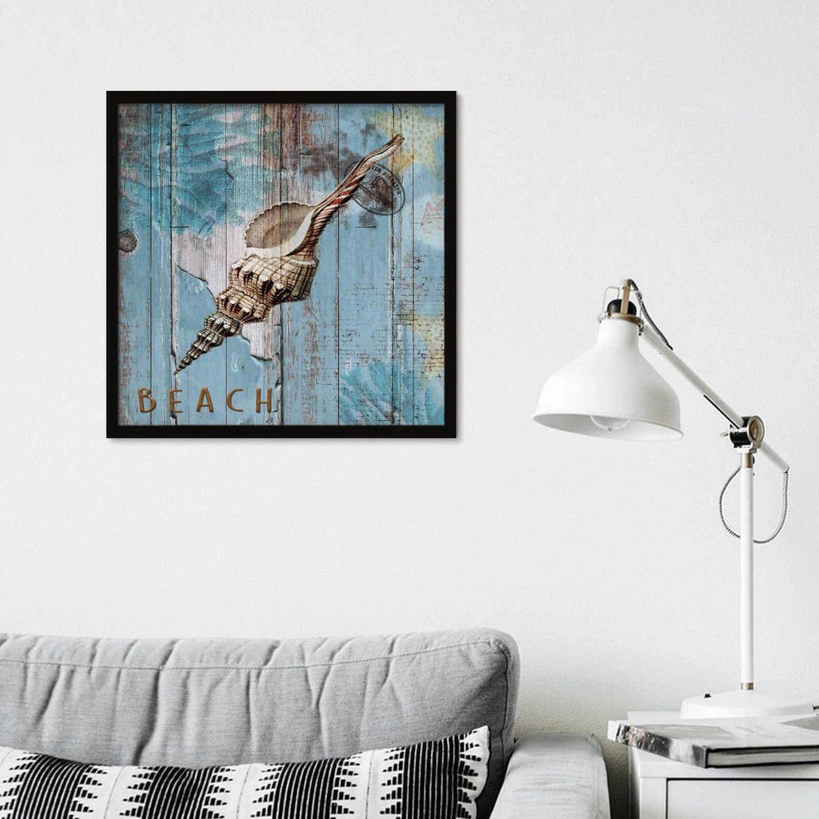 Targa In Legno Con Scritta The Ocean Fixes Everything - Decorazione Murale A Tema Spiaggia 40x12 Cm - 2
