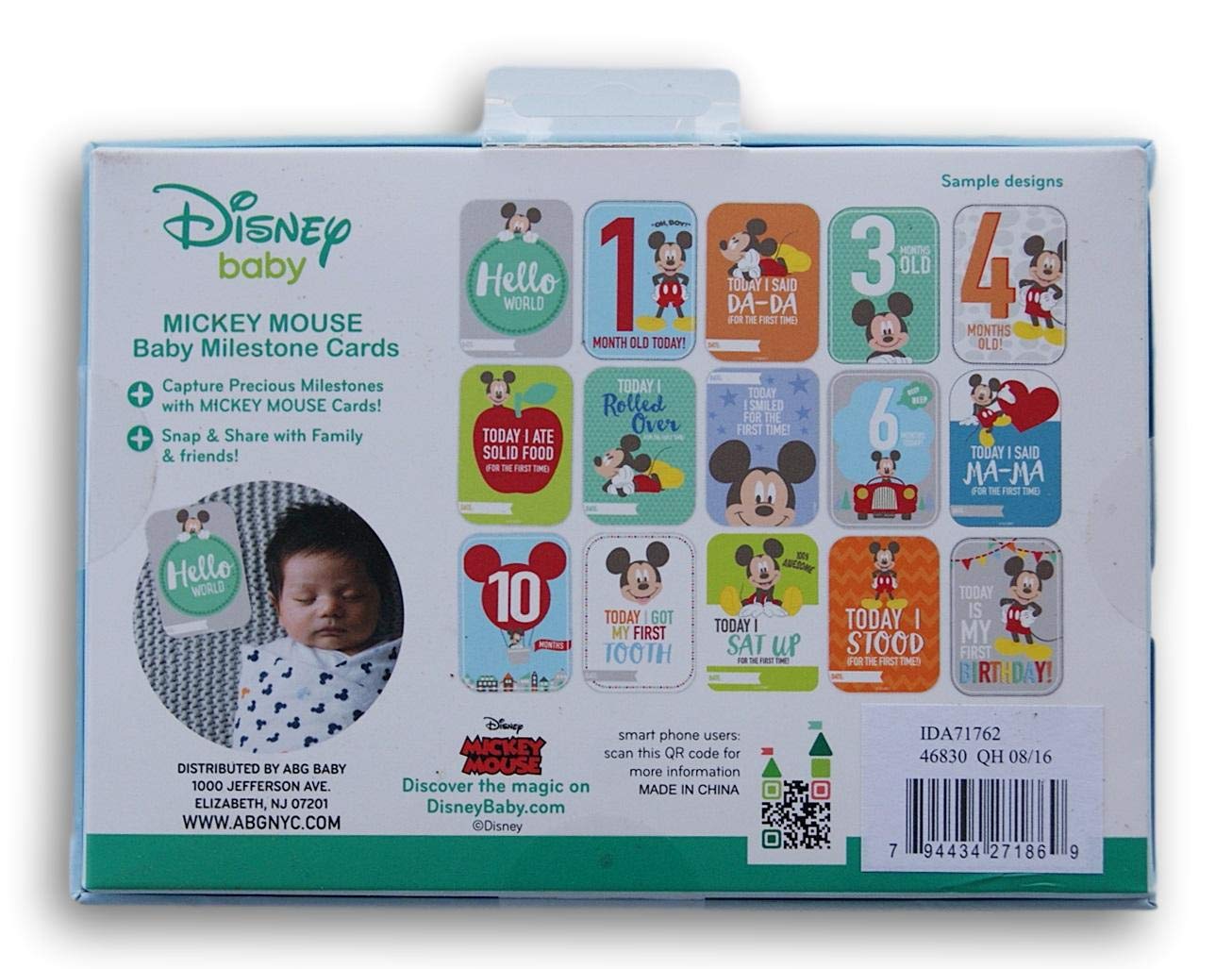 Disney Geschenkset für Mädchen mit Minnie-Maus-Meilensteinkarten