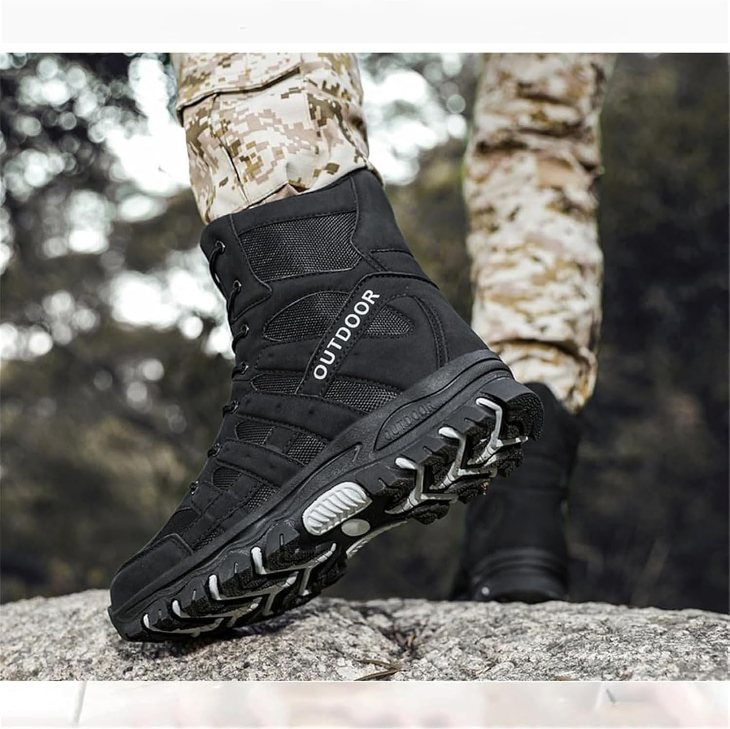 ミリタリーブーツ メンズ スノーシューズ ブーツ バイク用ブーツ 防水 防寒 防滑 スノーブーツ タクティカルブーツ ジャングル ロング ライダーブーツ [しきふうぶつ] 軽量タクティカルブーツ（ミリタリー/ジャングル風） 士官候補生・アウトドア・ハイキング・ワーク用 耐摩耗・防滑 高