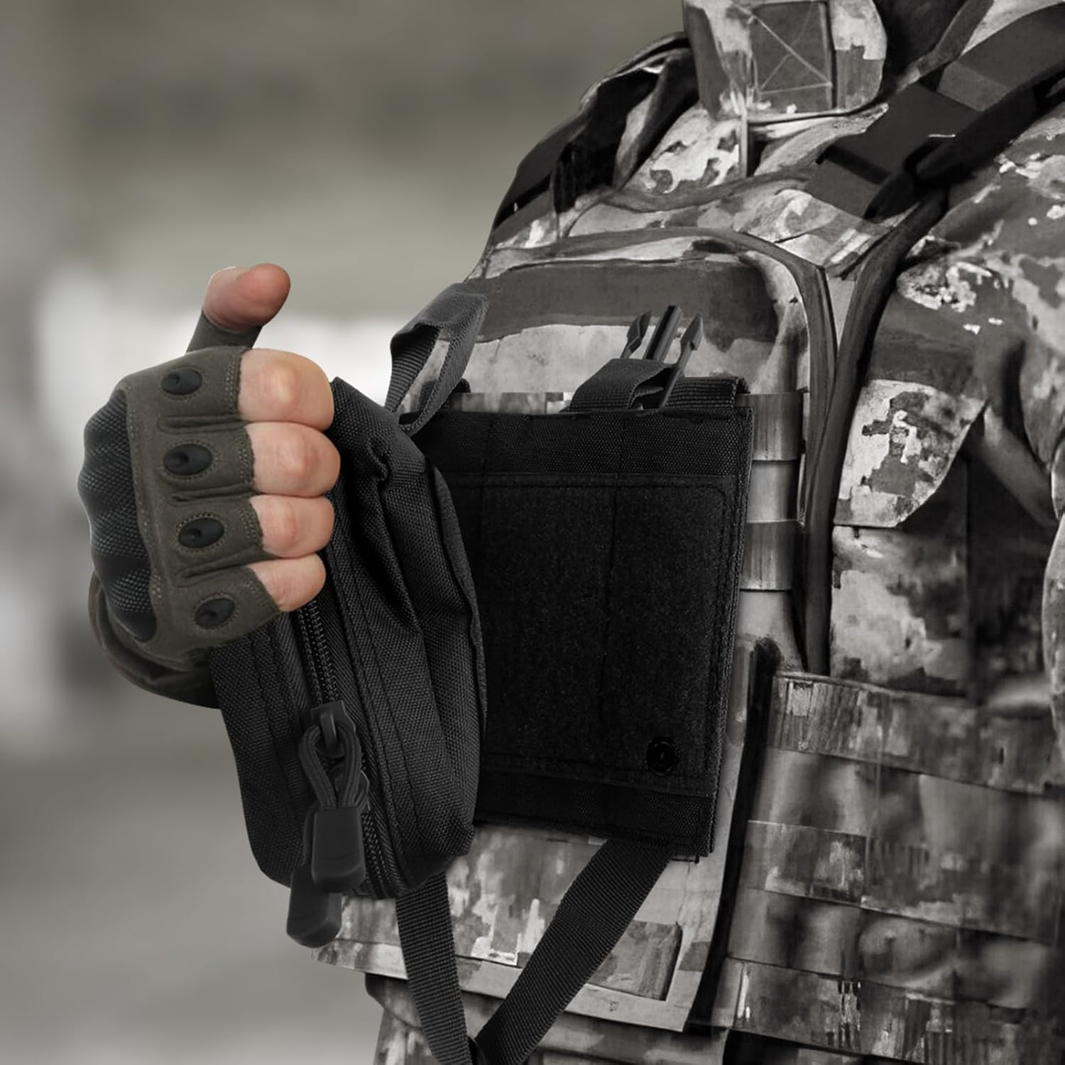 Tactical EMT Pouch IFAK Tear-Away Rip Away First Aid Kit – Molle Medical Pouch for Outdoor, Hiking, Hunting – Compact & Durable Rip-Away Medical Bag - Image 6