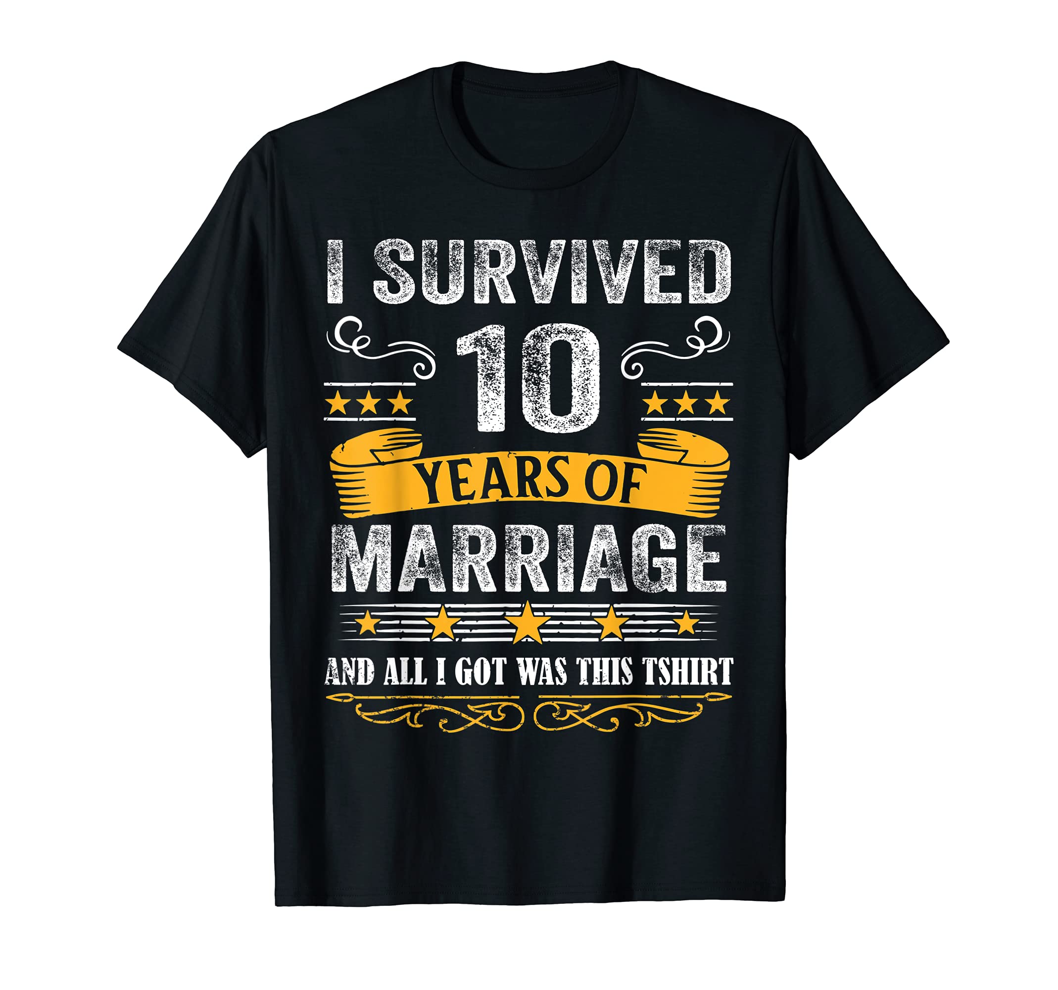 Wedding Anniversary Gifts Epic Husband Wife Tops10th Wedding Anniversary shirt Couples Husband Wife 10 Years T-ShirtOEKO-TEX STANDARD 100