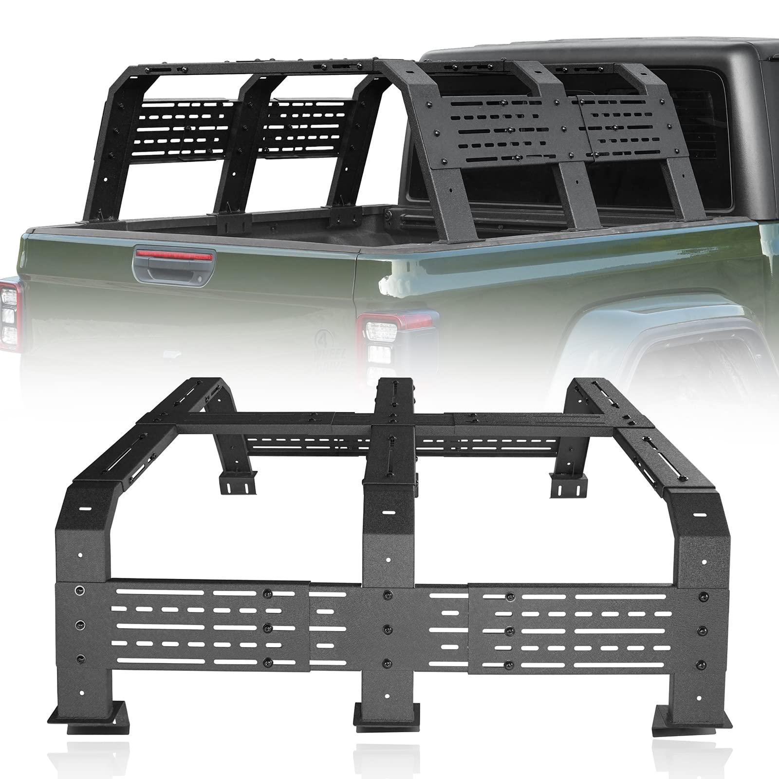 Buy uBox Overland Truck Bed Rack Ladder Cargo Rack Carrier for 2019