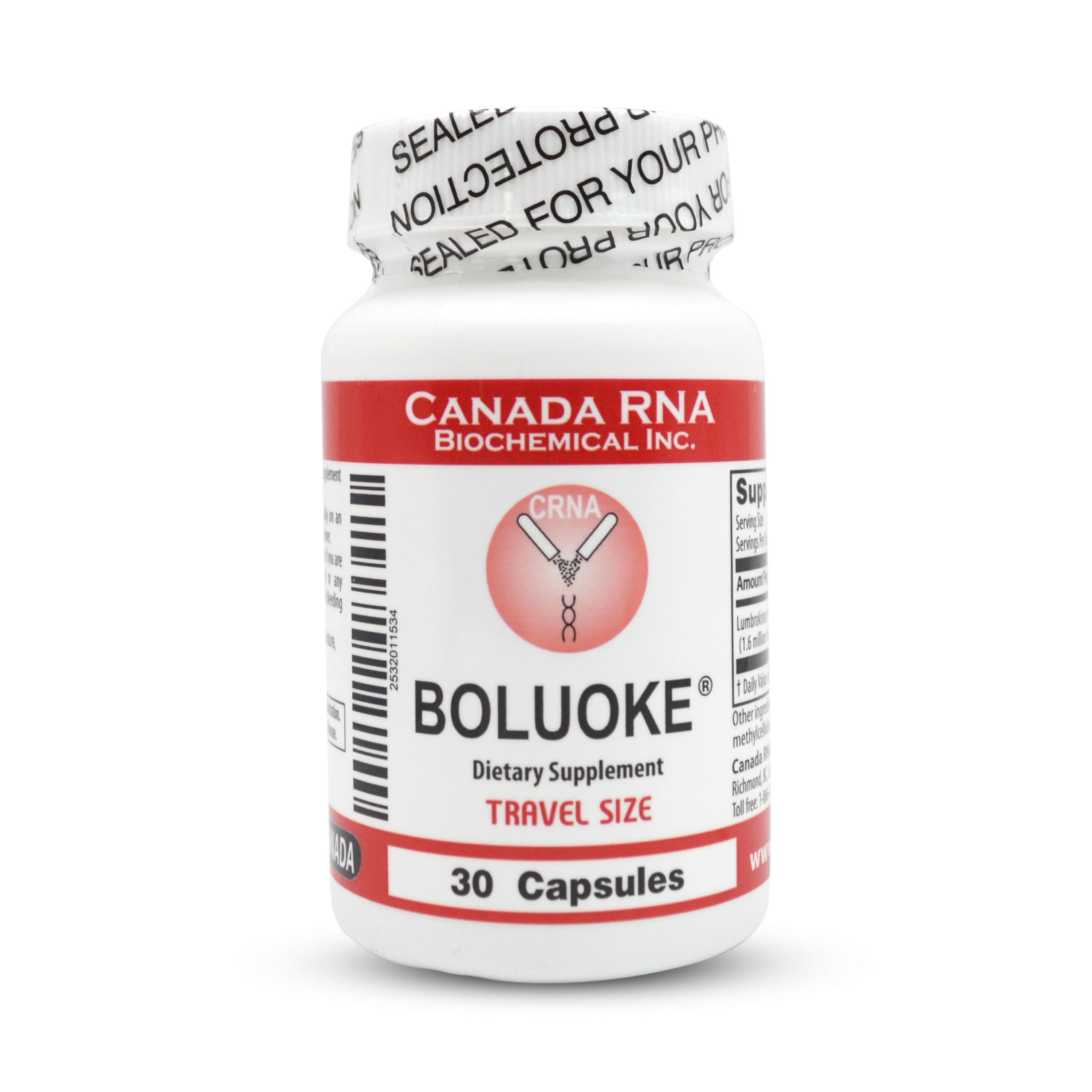 Canada RNA (Lumbrokinase) for Circulatory Health, 30 caps