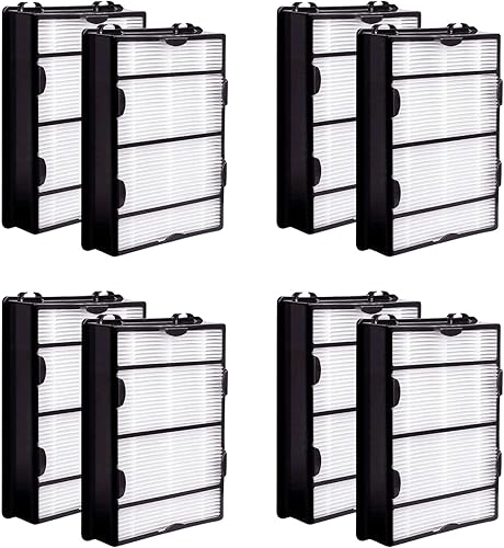Nispira True HEPA Filtro de Alergia de Aire Compatible con Holmes HAPF600 HAPF600D HAPF600D-U2Filter B 8 Paquetes