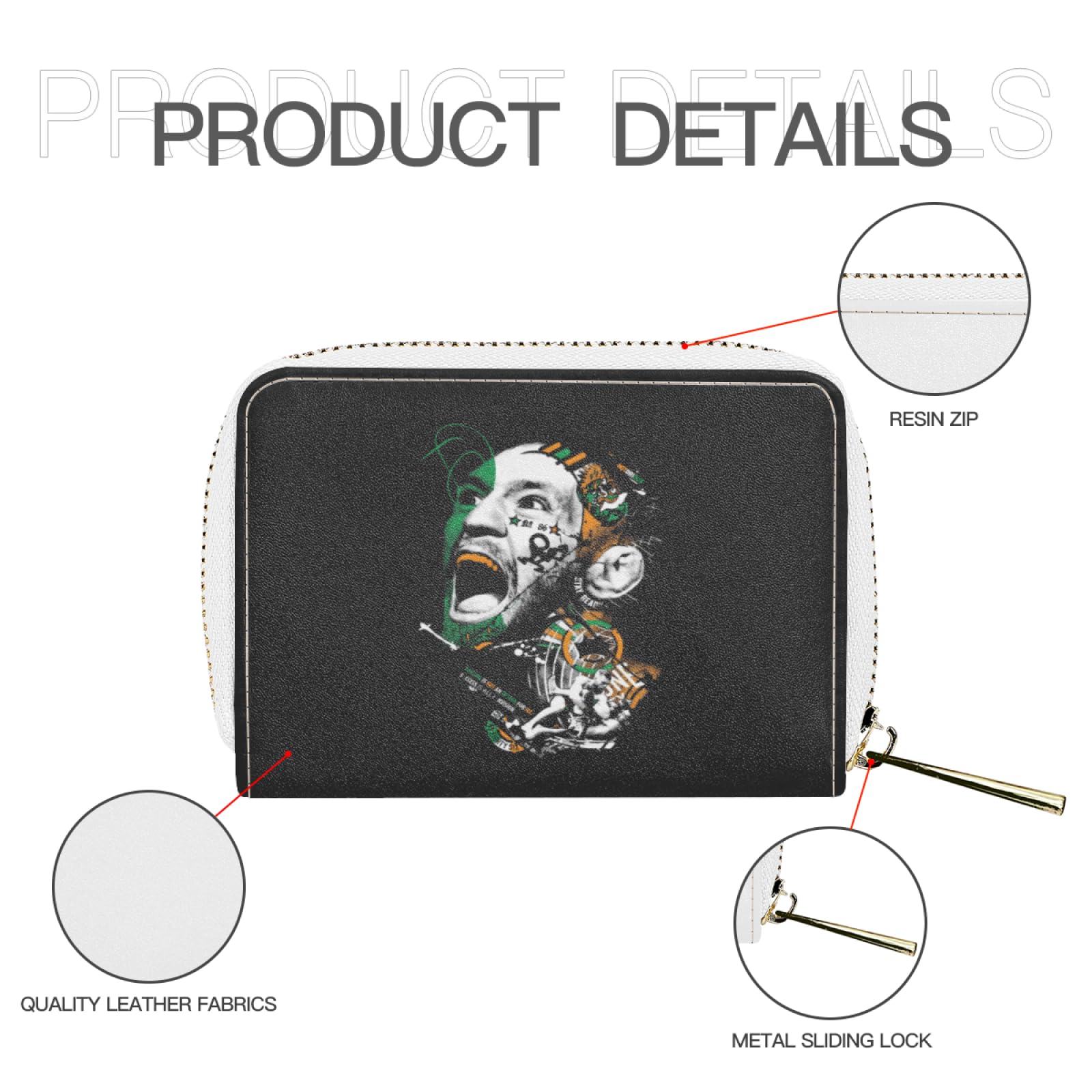 Amazon.co.jp: カードケース コインケース コナー マクレガー 小銭入れ ミニ財布 お札入れ 財布 キャッシュカード収納 化粧ポーチ  ペンケース ファスナー財布 ロングウォレット カード入れ ジッパー式 スキミング防止 多機能 大容量 持ち運び便利 名刺 名札 カード収納 ...