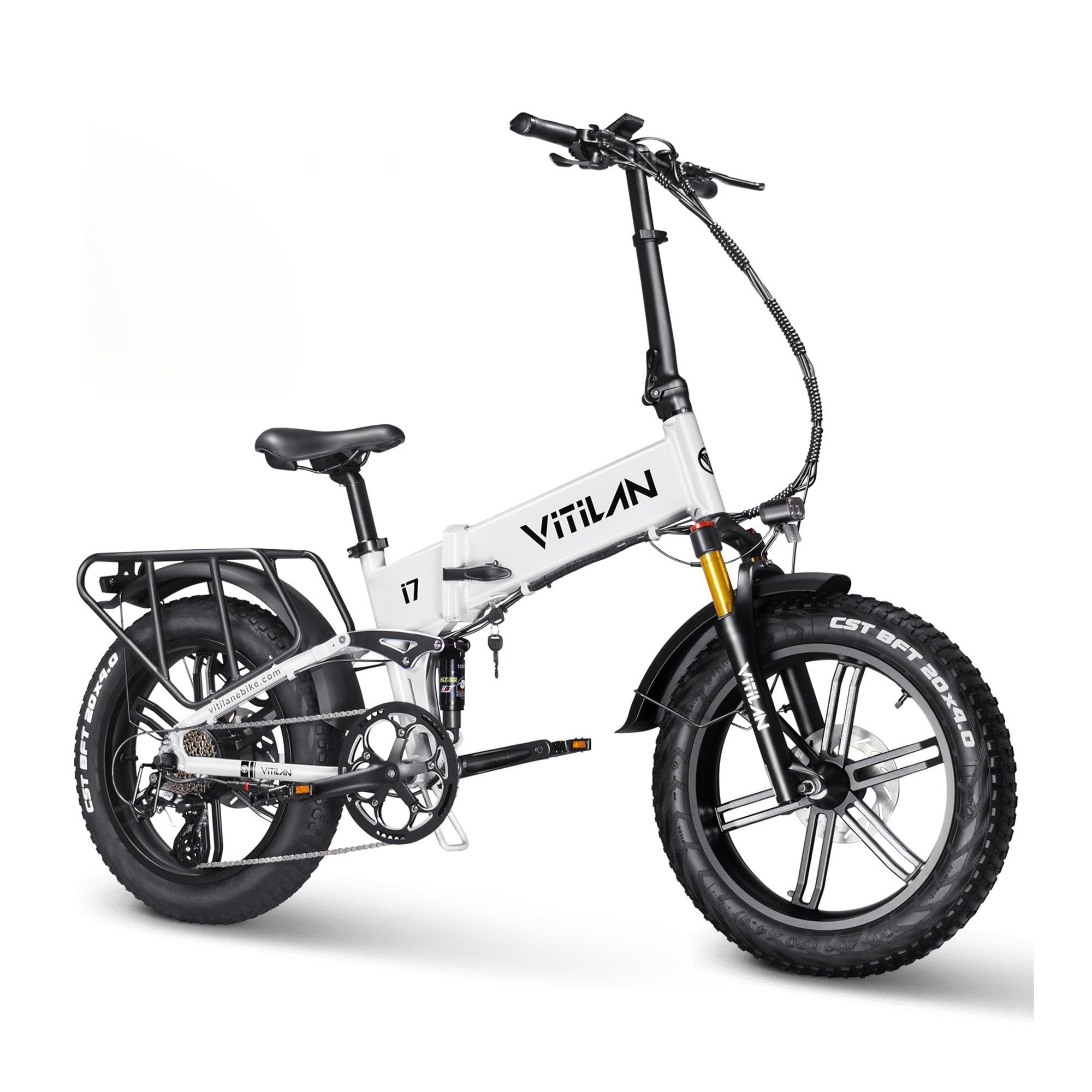 Bici Elettrica Per Adulti Pieghevole, 48V 20Ah Batteria Rimovibile, 20"x4.0" Fat Tire, 8 Velocità, con App Intelligente, Autonomia di 60-120 km Ebike