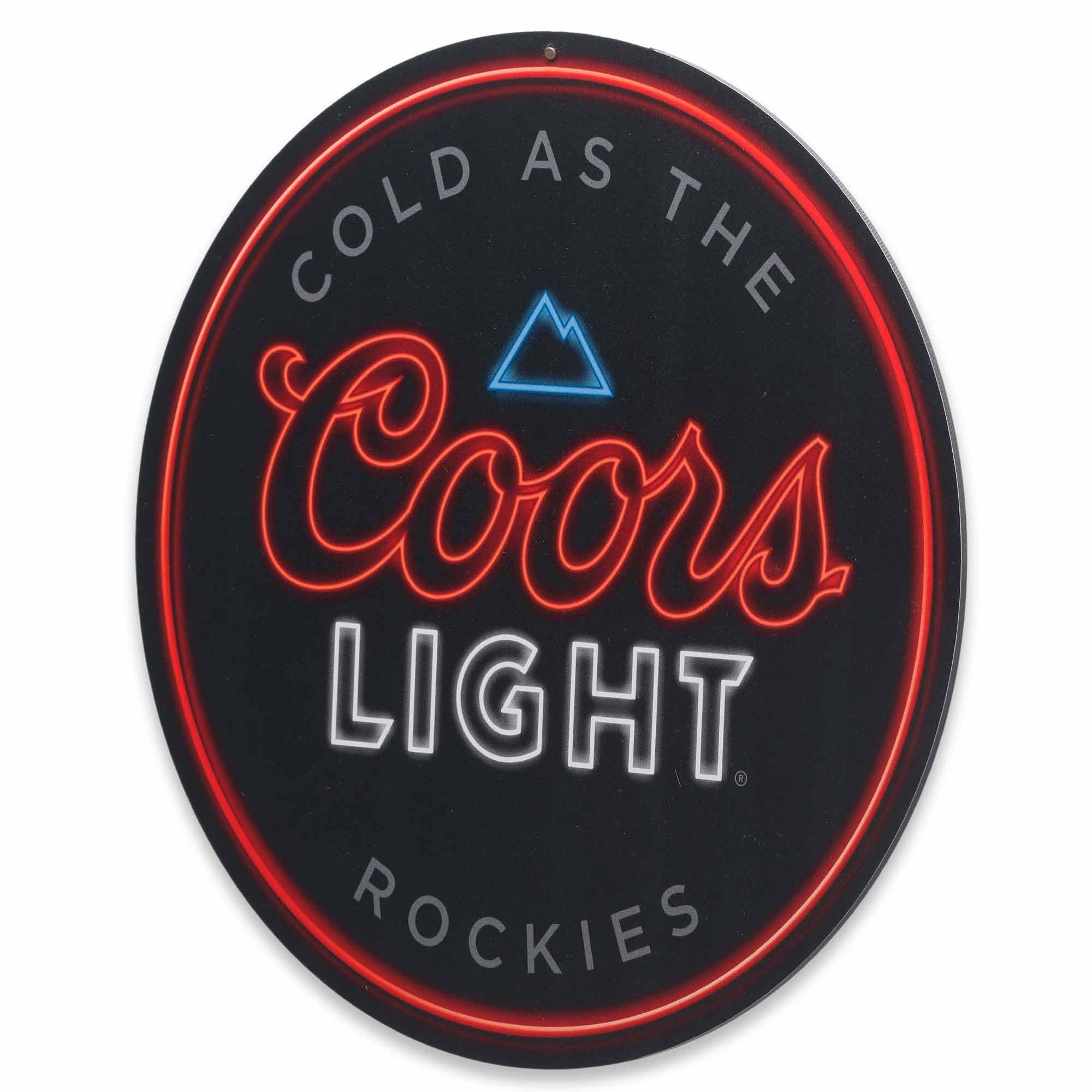 Amazon.com: Molson Coors Light Cold as the Rockies Round Metal