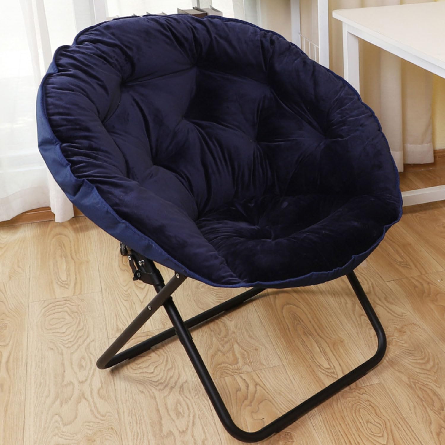 Chaise de plage pliable rembourrée pour soulager le dos en extérieur