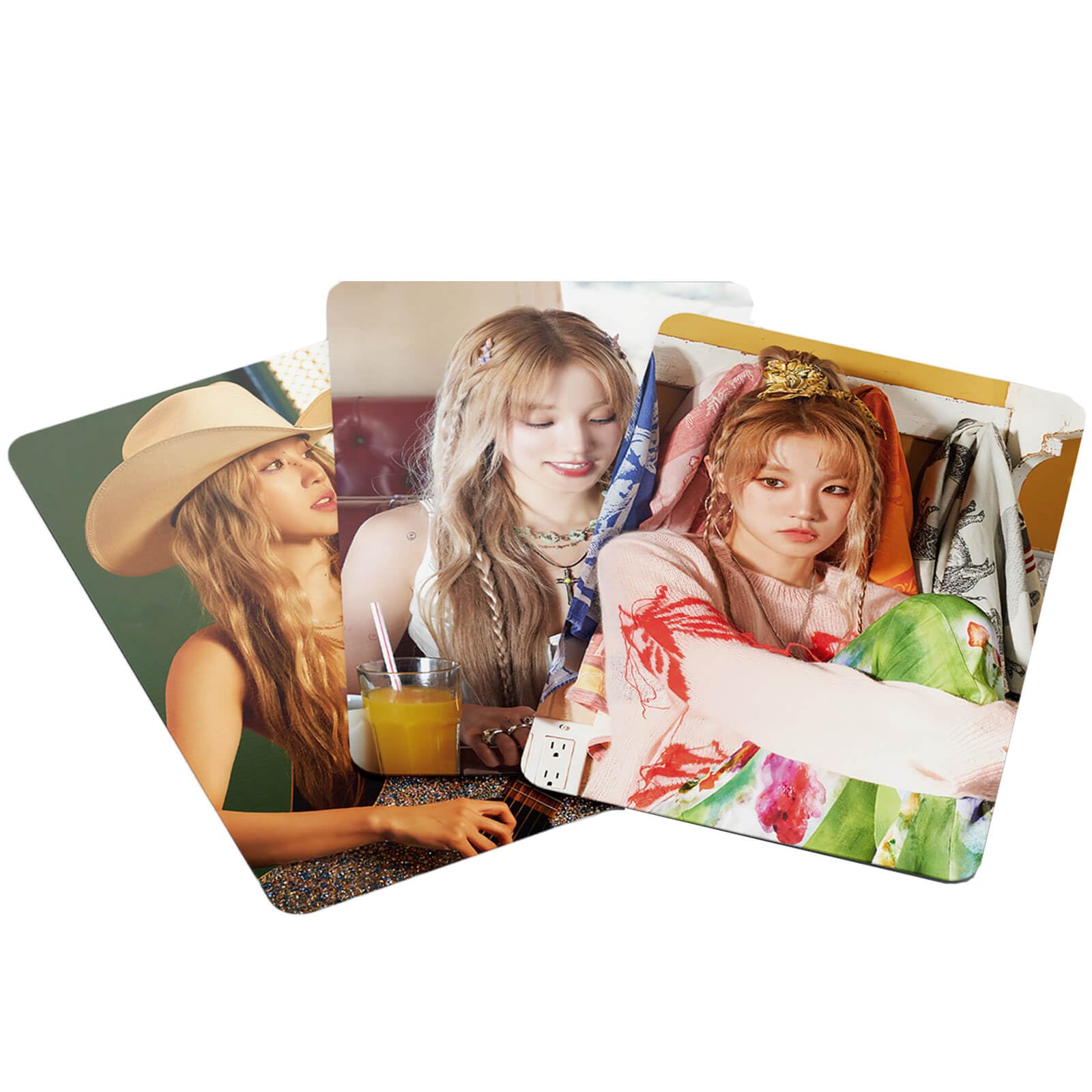 PYAJUU Kpop (G) I-DLE YUQI Photocards 55PCS YUQ1 Álbum Cartões de