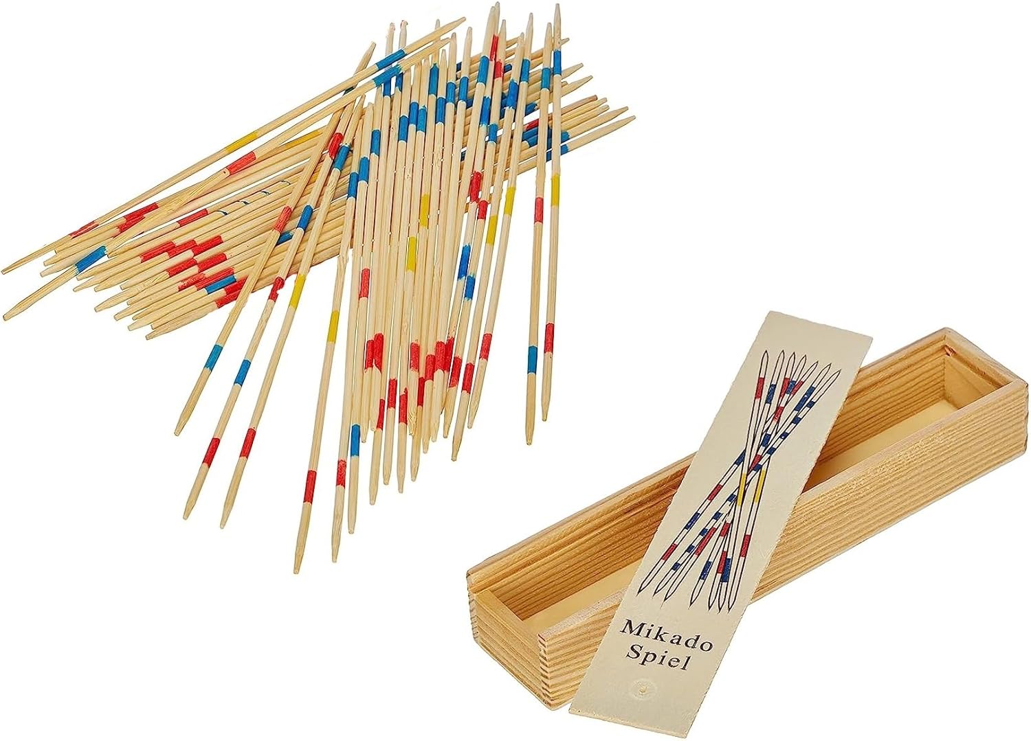 Stack Of Mikado Game Wood Sticks On White Background. Stock Image