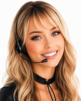 Fake Headset, Rockstar Costume Cosplay Accessories for Kids and Adults, Adjustable Singer Microphone Headset Props Halloween Birthday Party Supplies