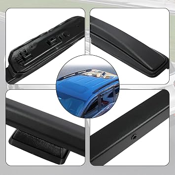 4Pcs Roof Rack Cross Bar + Roof Side Rail for 2018-2025 Honda Odyssey Luggage Carrier