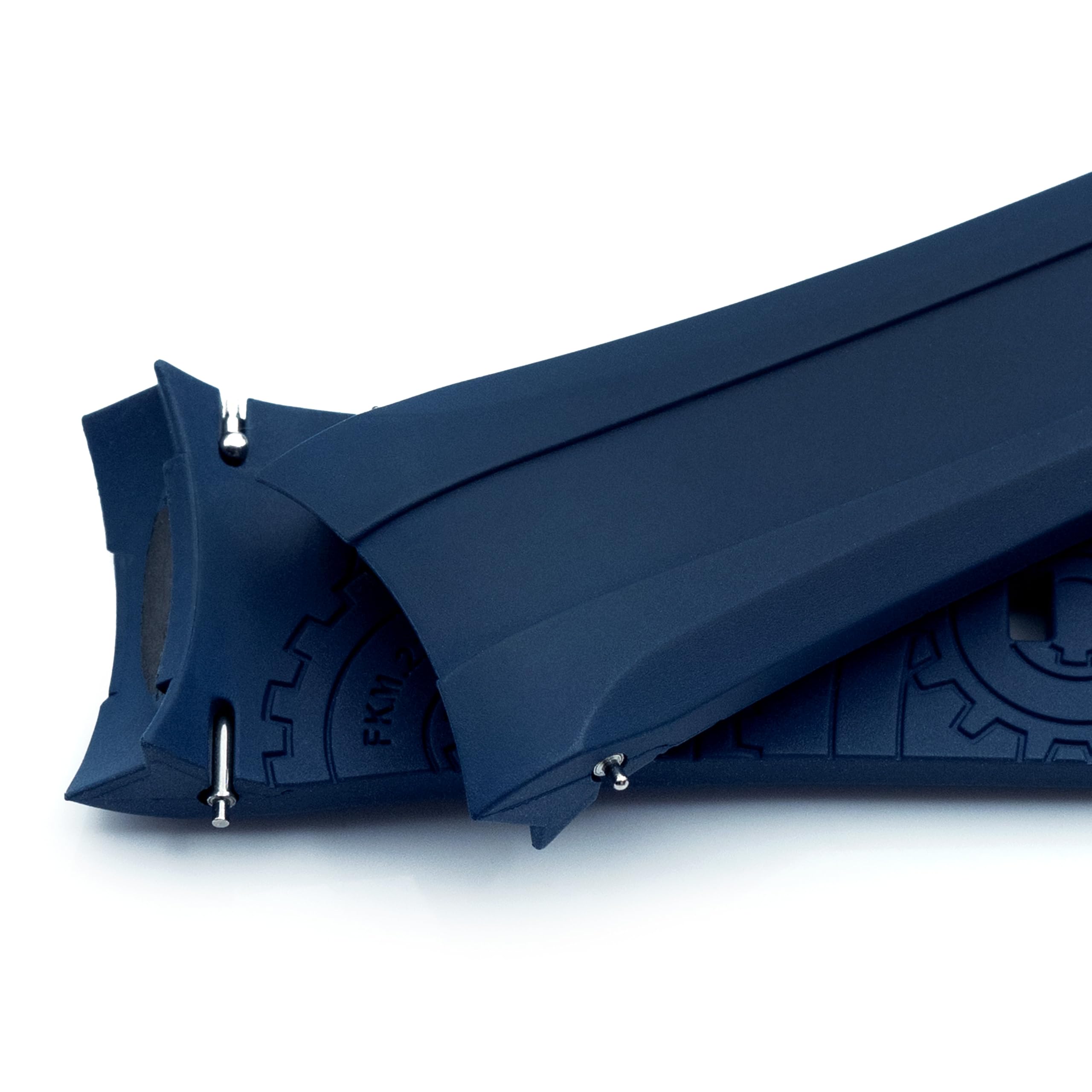 MiLTAT Wheels FKM Gummi-Uhrenarmband, kompatibel mit Orient Kamasu, Schnellverschluss, 22 mm, Marineblau