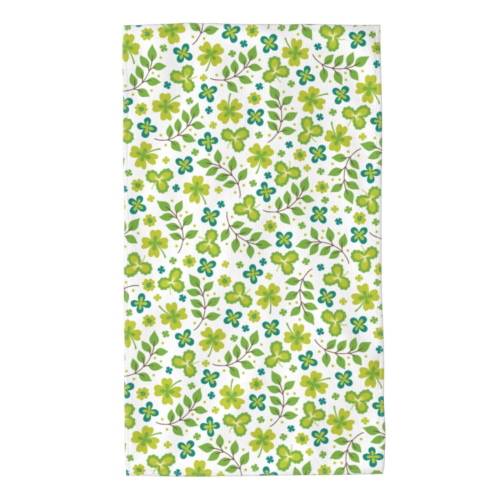 FJQWKLF St. Patrick's Day Super Soft Hand Towels 27.5x15.7inch Multi-Purpose Skin-Friendly Absorbent Thin Bathroom Towels