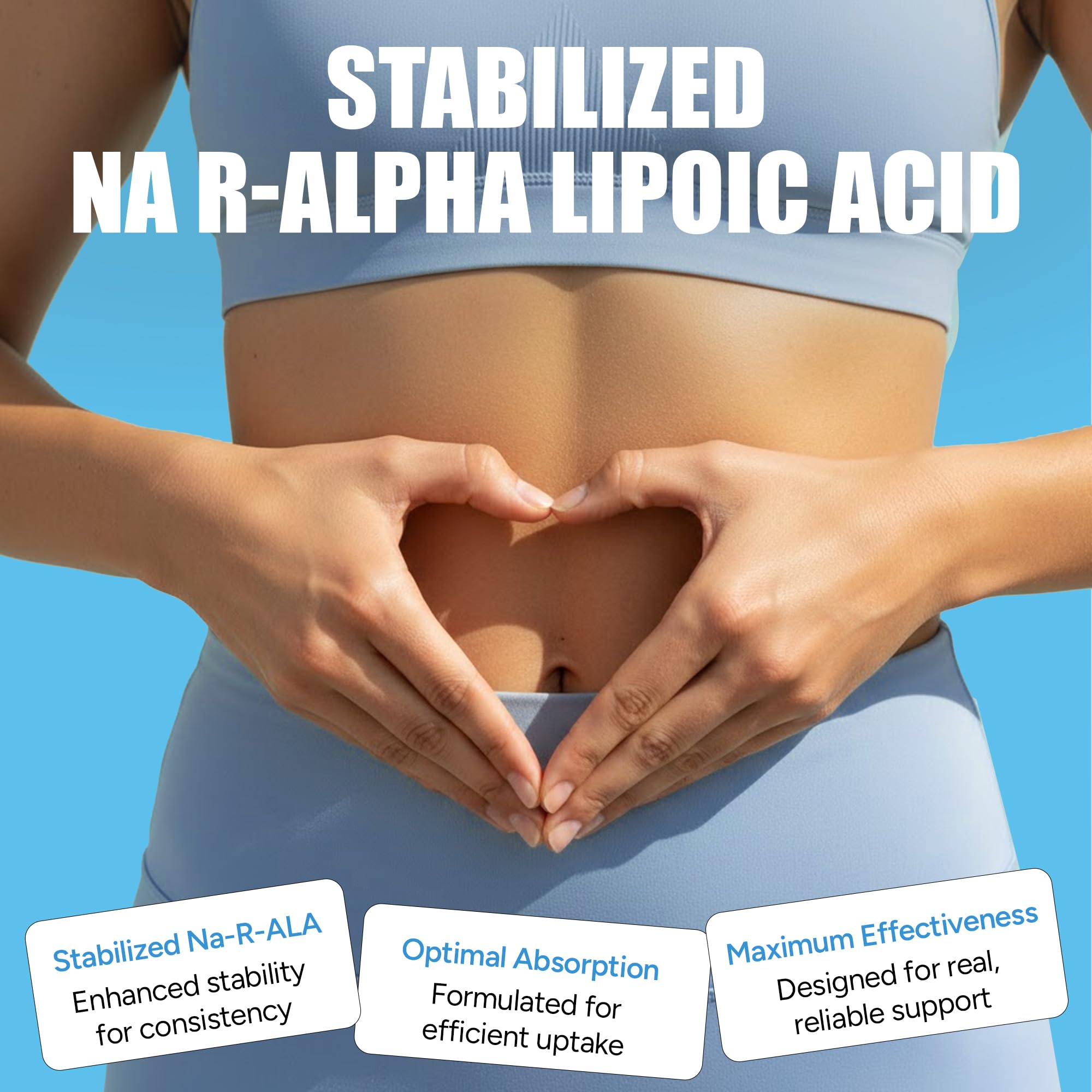 IMMUNOVITES 3-Pack Stabilized R-Alpha Lipoic Acid ((True)) 600mg per Serving [[High Potency & up to 40x Increased Absorption]] (Na R-ALA) (Na R-LA) (Na R-Lipoate) (3 Bottles) — Amazon image 4