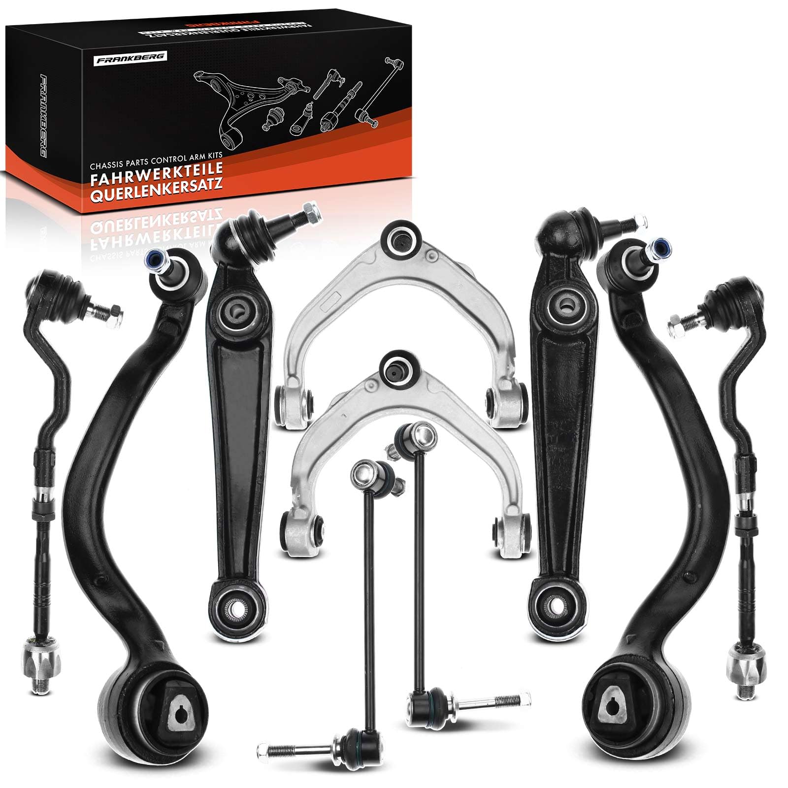 Frankberg 6 brazos de control + 2 rótulas axiales + 2 bieletas | Einbauposition:frontal, 31126771893; Compatible con: X6 E71 E72, X5 E70