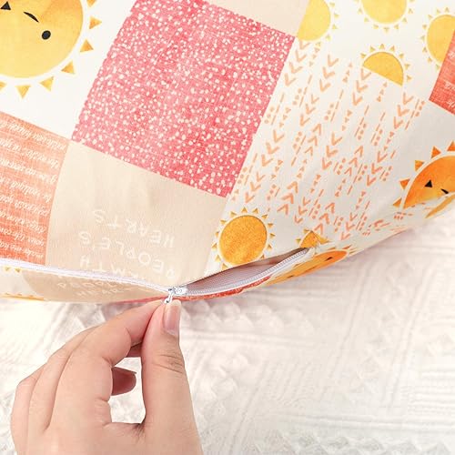 Miniatura 4 de SWESEN Paquete de 2 fundas de almohada de lactancia para bebés, fundas de almohada de lactancia, suaves y elásticas, se adaptan a la almohada de