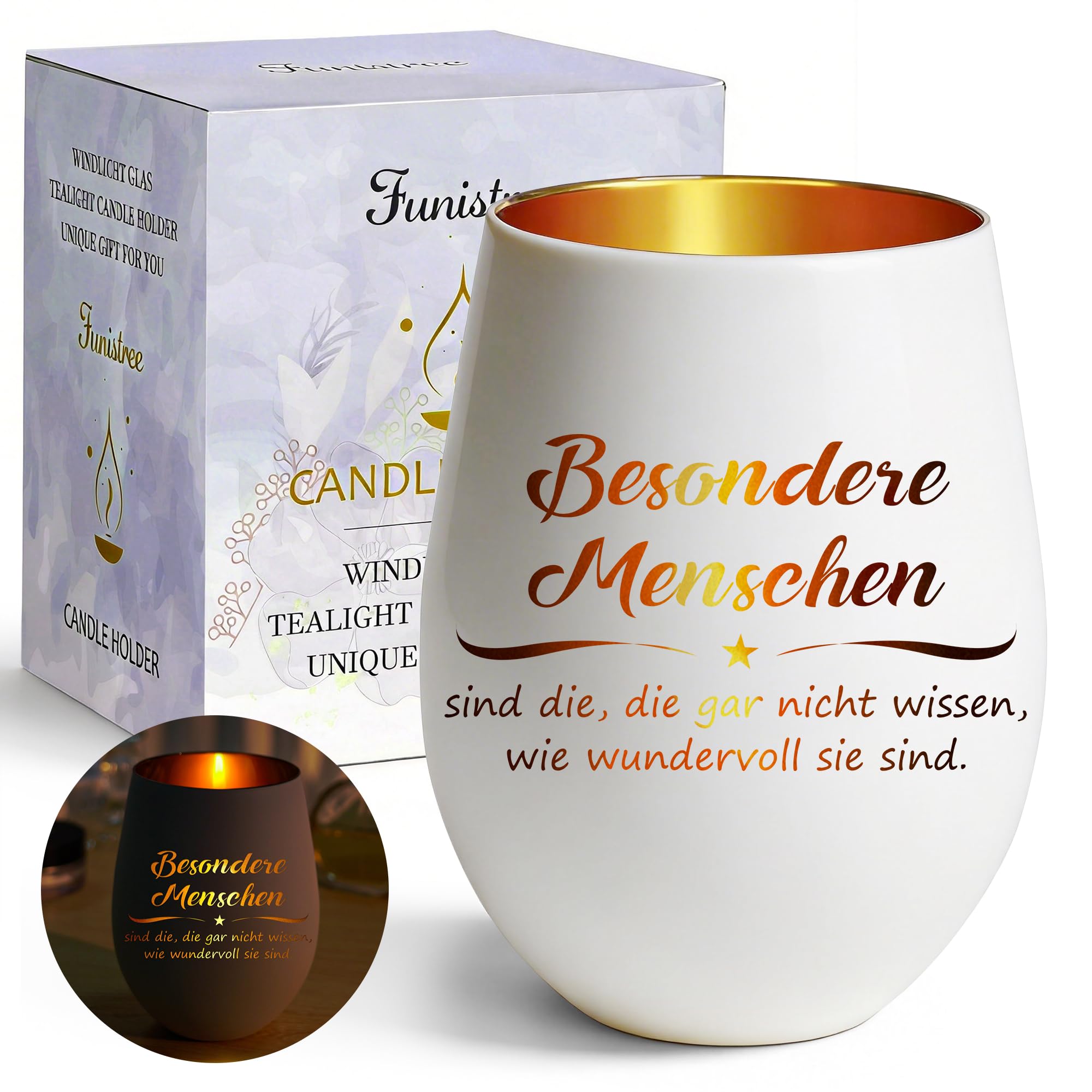 Windlicht mit Gravur Teelichthalter Geschenke für Frauen, Windlicht Glas mit Spruch Geburtstaggeschenk Abschiedsgeschenk, Dankeschön Aufmunterung Mutmacher Renteneintritt Kollegin Geschenke Frau
