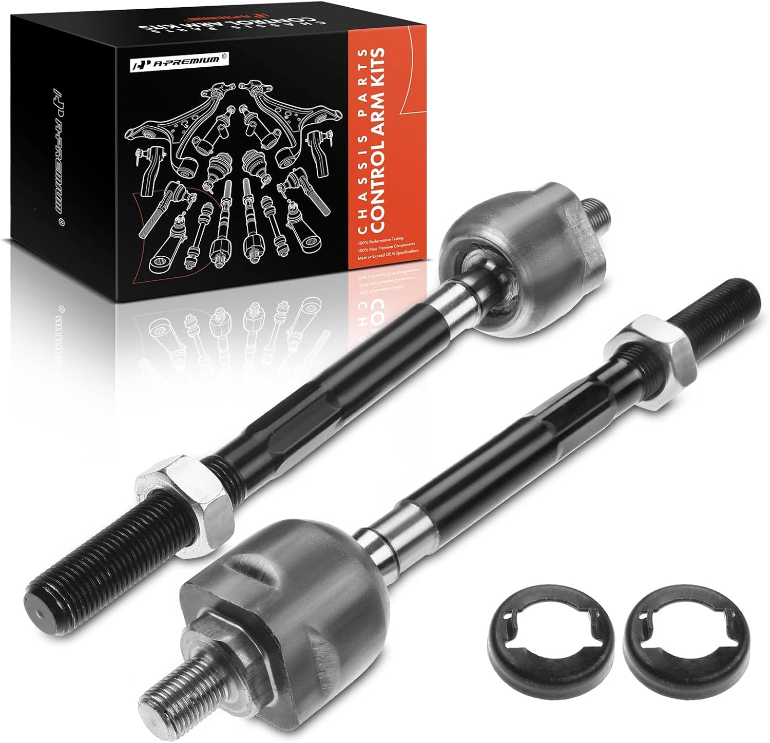 A-Premium 2 x Front Inner Tie Rod Ends, Compatible with Honda CR-V 1997 1998 1999 2000 2001