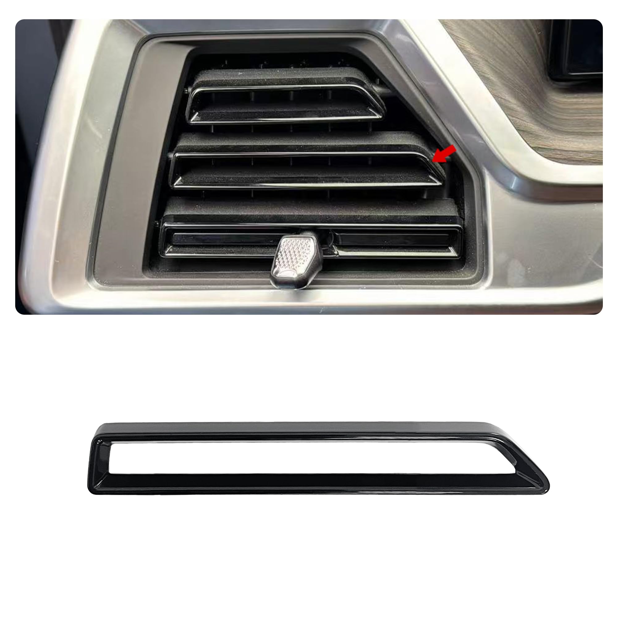 Car Air Conditioning Vent Frame for BMW X5 X6 X7 G18 G05 G06 G07 New 2023 Replacement Parts Black (Lower Left Side)