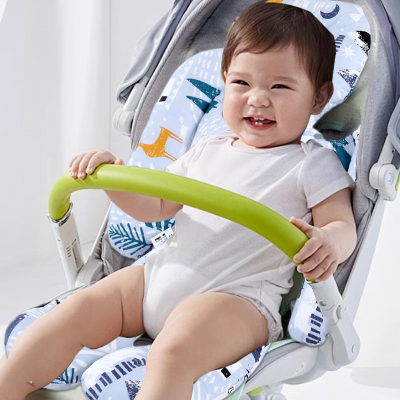 Inserto de Asiento de Coche para bebé - Bolsa de Cochecito Cojín Cabezales | Y Soporte para el cuerpo | Inserto para bebés de diseño de cinco puntos para la comodidad del recién nacido, Ajuste para