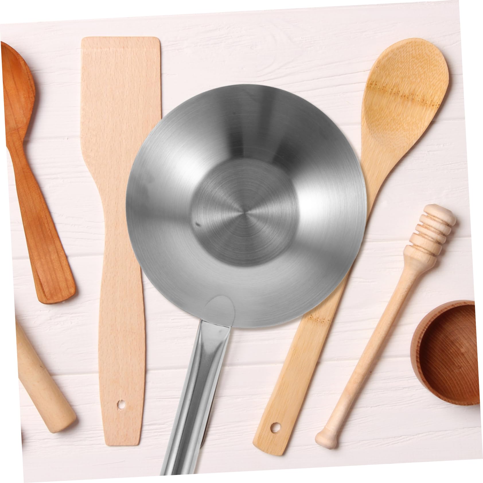 Mobestech Louche à Eau Acier Inoxydable à Manche Court Ustensile de Cuisine Pratique et Résistant pour Maison Jardin