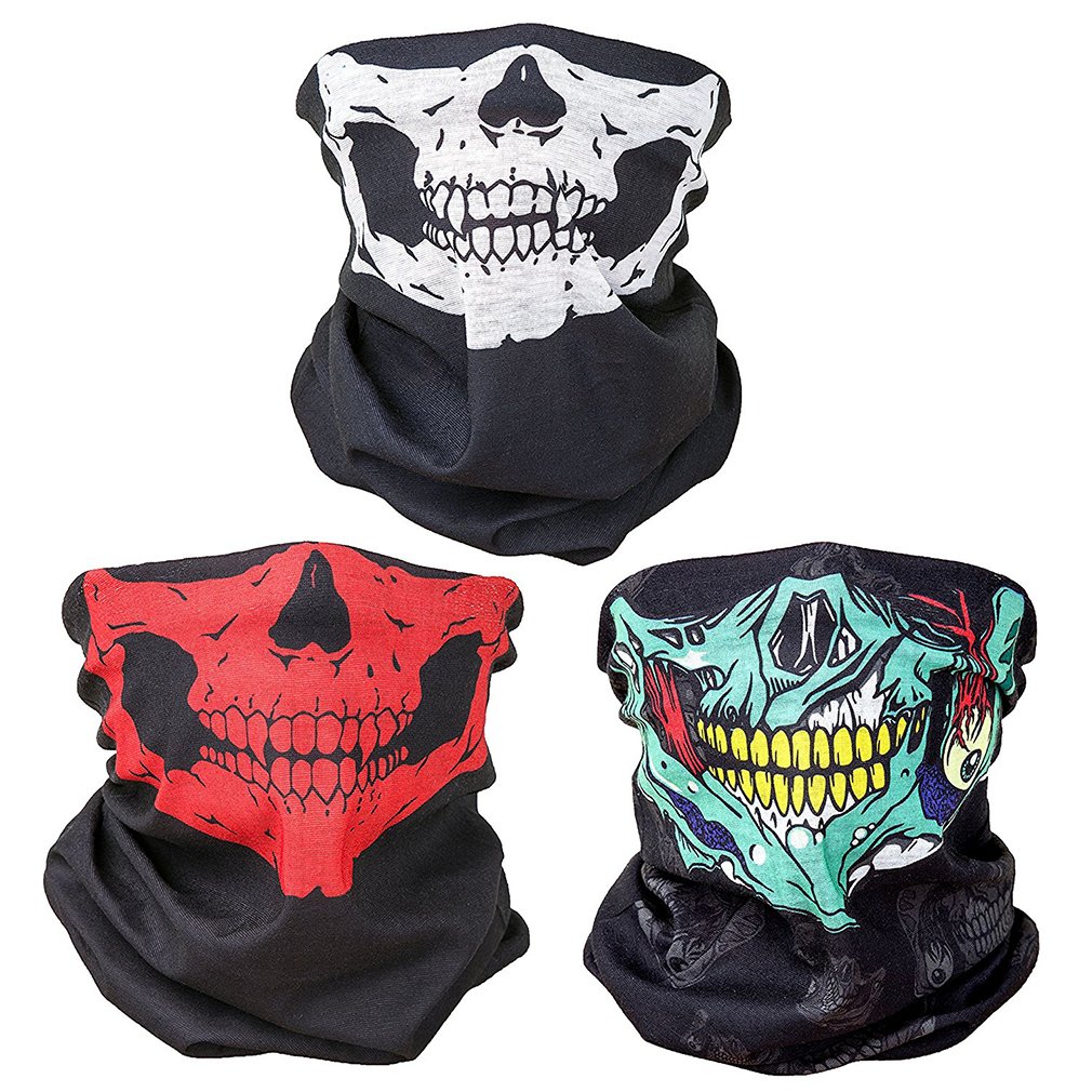 ToBe-U Seamless Multi Function Half Face Skull Tube Mask for Halloween — image 1