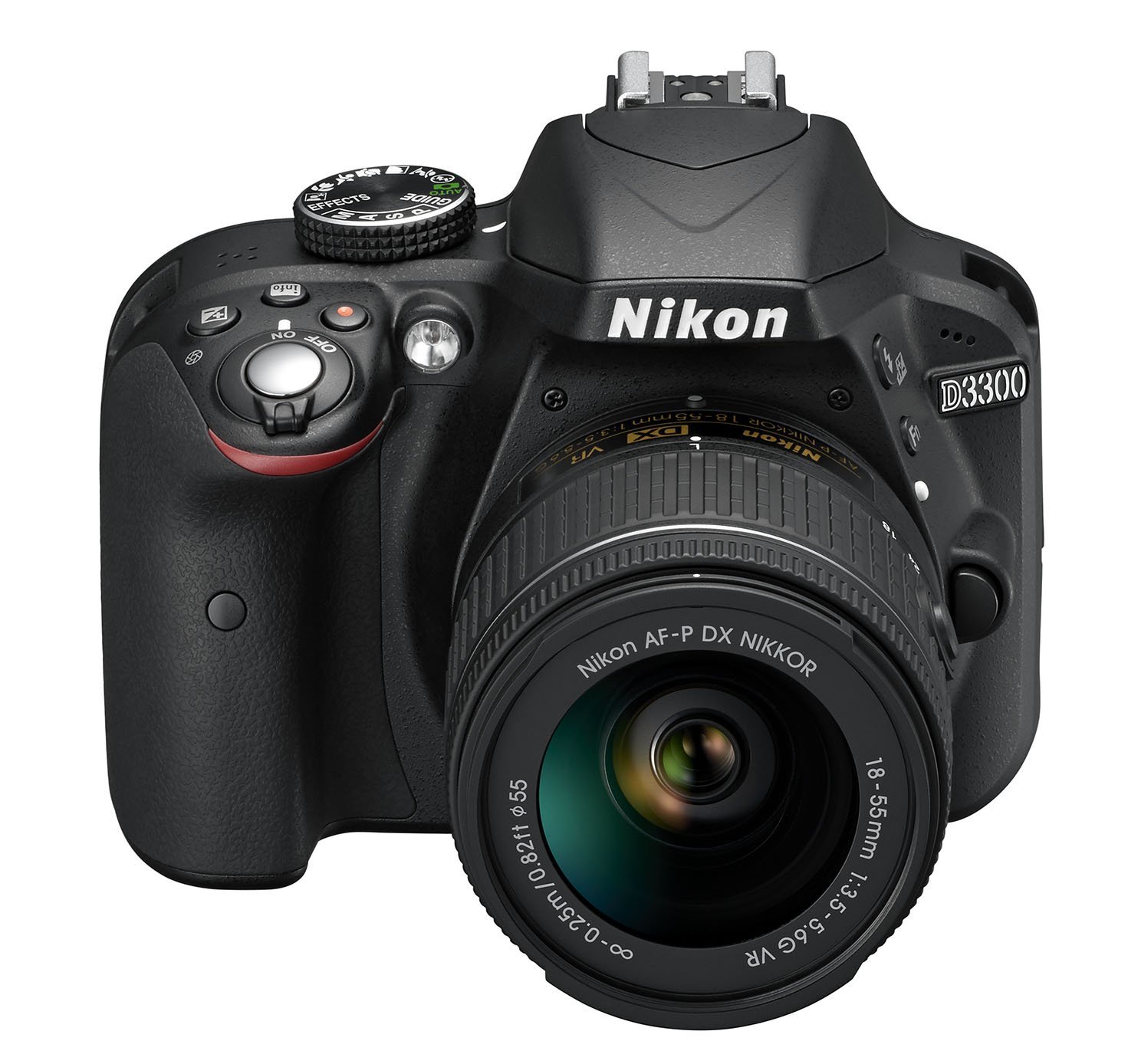 Nikon D3300 Appareil photo numérique Reflex 24,2 Mpix Kit Objectif AF-P 18-55 mm VR Noir (Reconditionné Certifié)