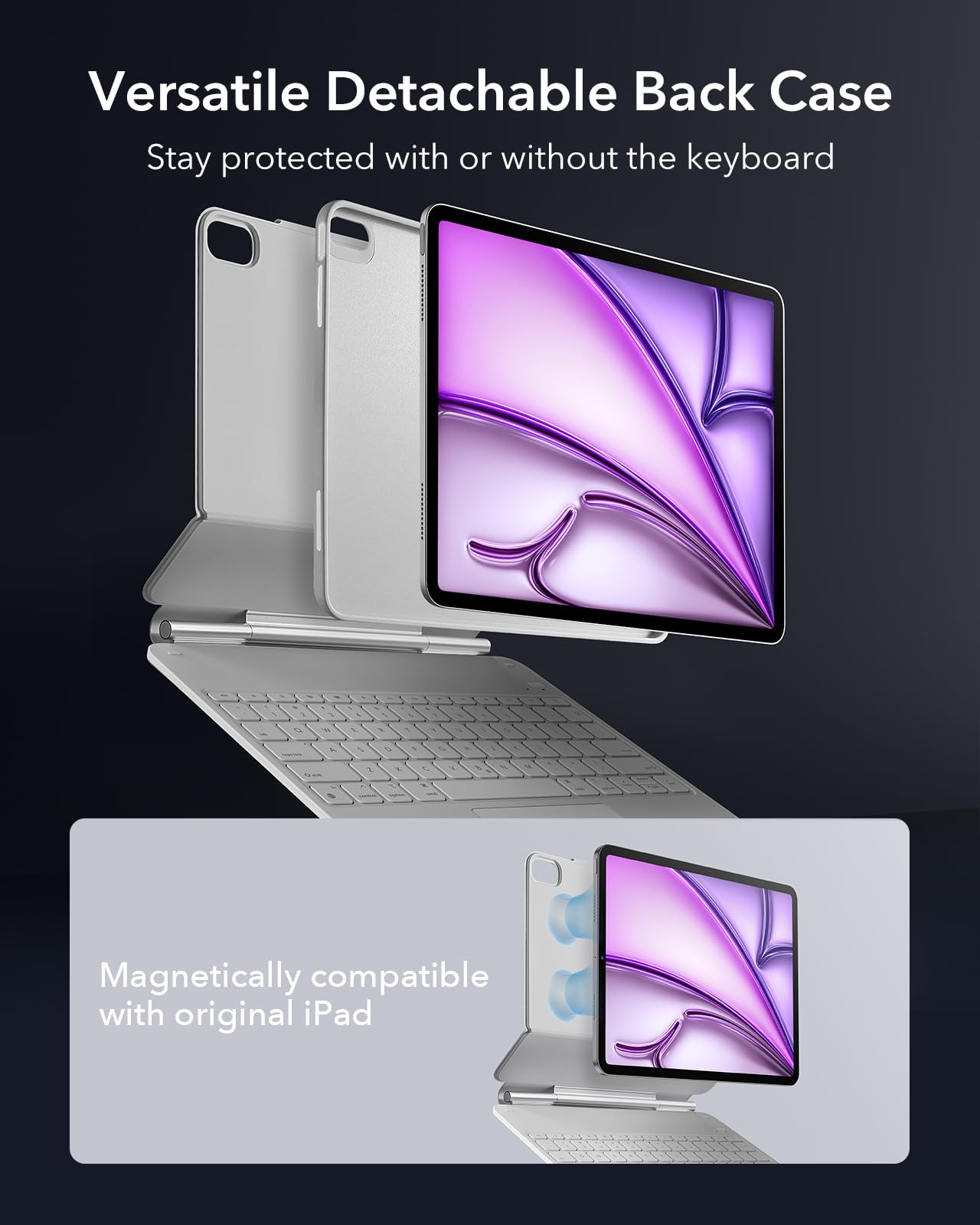 ESR Rebound Magnetic Keyboard Case 360, Compatible with iPad Air