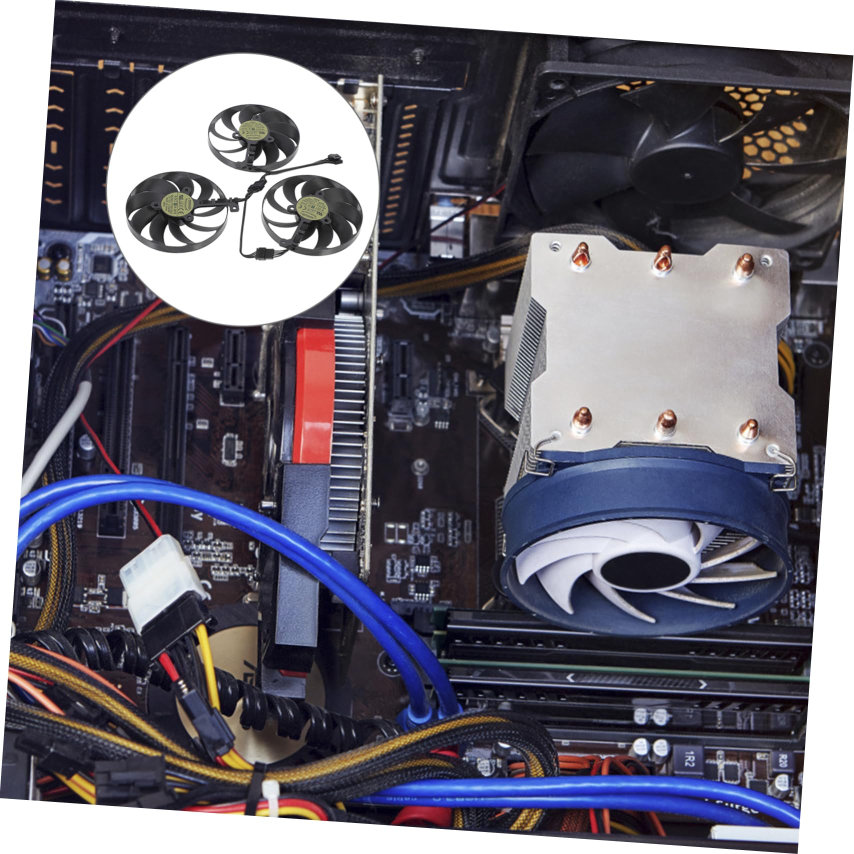 HOMSFOU Ventilador De Refrigeración De Tarjeta Gráfica De Cfud Enfriador De Gpu Para Tarjetas Gráficas Serie Ti Compatible Ventiladores Para Computadoras