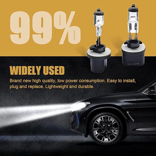 Miniatura 61 de gunhunt 2 bombillas halógenas H4-55W para automóvil, haz de cuarzo de 12 V, luz antiniebla de luz antiniebla de haz bajo/alto, bombilla todo en uno