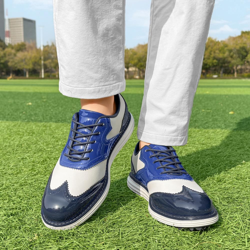 Herren wasserdichte Golf Schuhe rutschfeste rotierende langlebige