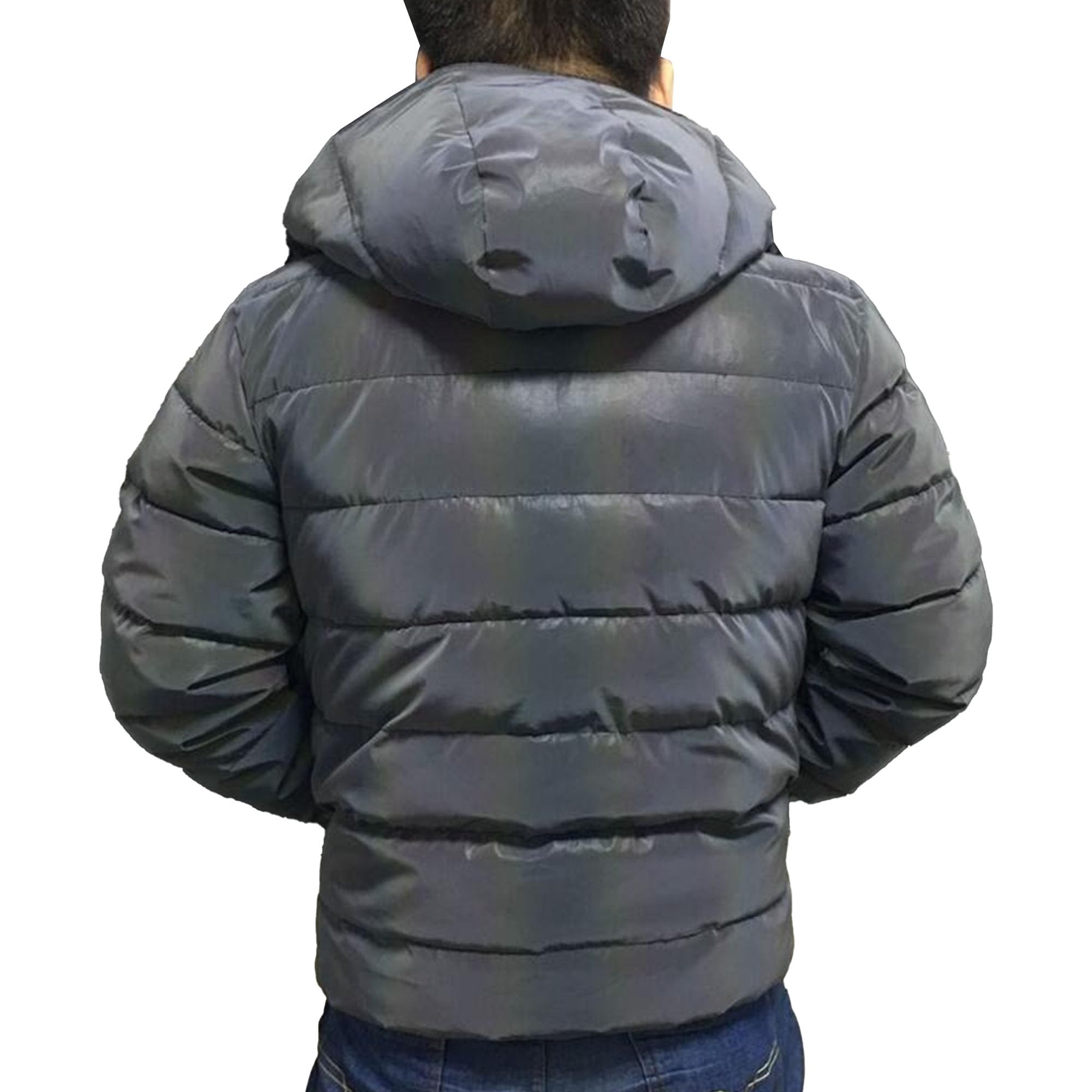 Piumino da uomo con cappuccio staccabile giacche da uomo con cappuccio isolato cappotto invernale con cappuccio piumino per uomo