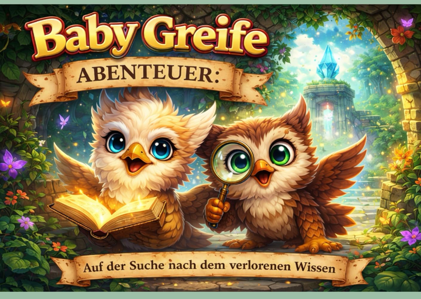 Baby Greife Abenteuer: Auf der Suche nach dem verlorenen Wissen (Fantasy-Ausmalbücher)