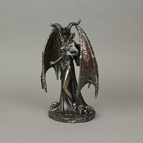 Miniatura 4 de Veronese Design Lilith The First Woman - Estatua de regalo de fantasía con acabado de bronce antiguo, 9 pulgadas de alto, resina fundida en frío