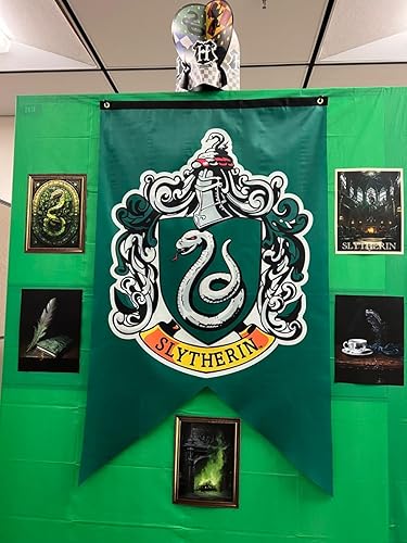 Miniatura 3 de Wizard House Flag Banner 50" x 30" Boys Girls Party Supplies Ultra Premium Indoor Outdoor Party Yard Flag Wall Decals Magical Wizard School Party