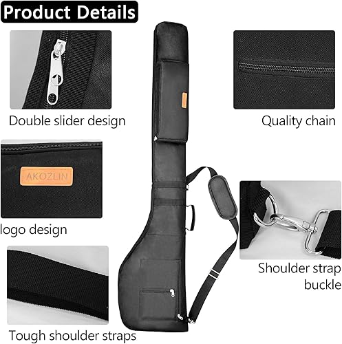 Miniatura 2 de AKOZLIN Bolsa de transporte de golf de 8 a 10 palos de golf, ligera, plegable, con correa, bolsa de domingo impermeable