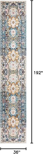 Miniatura 8 de Rugs.com Madeline Vintage Collection Alfombra  9 x 12 pies, alfombra de pelo medio marfil perfecta para salas de estar, grandes comedores, planos