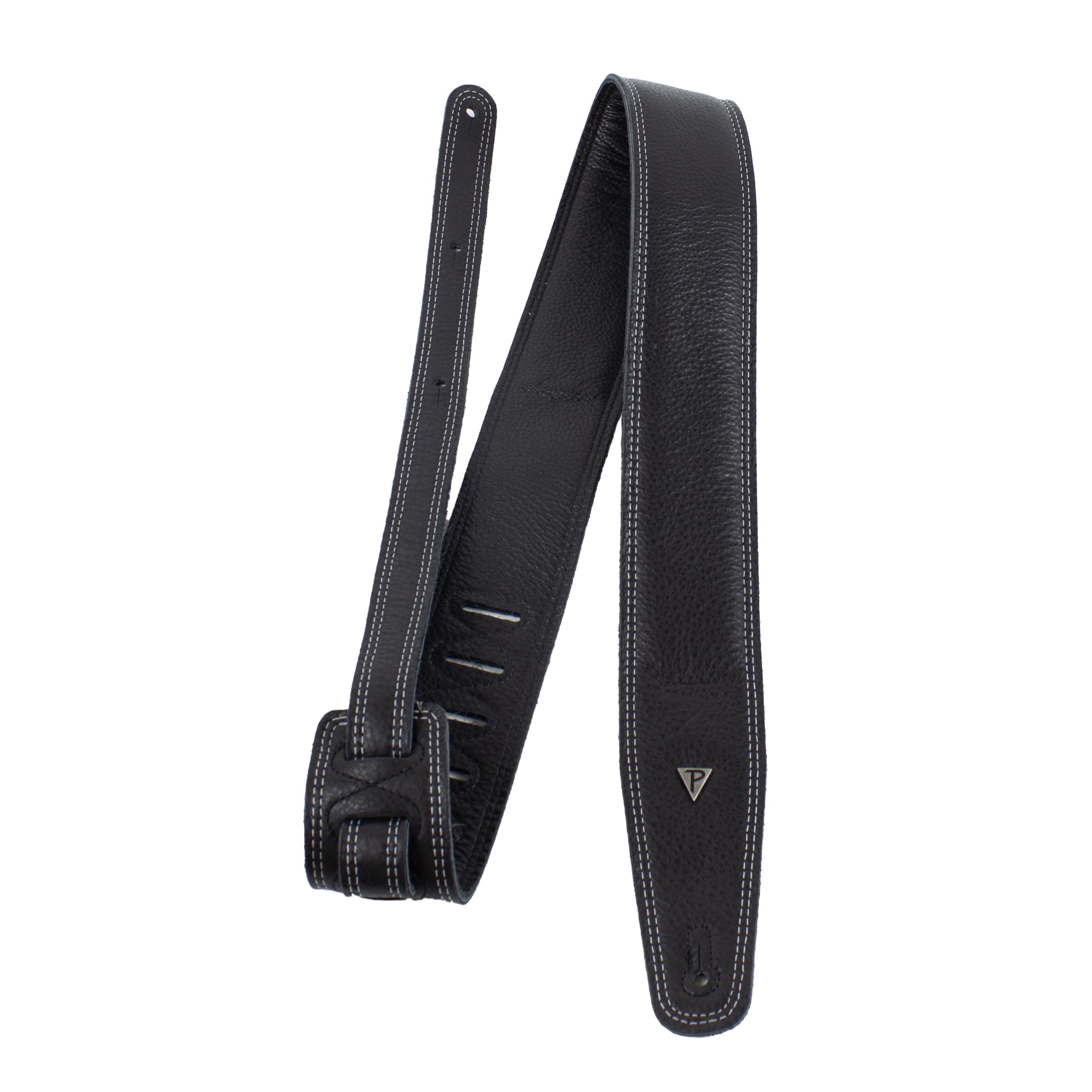 Perri's Leathers Ltd., Moto Series, Padded Leather Guitar Strap with Double Stitching, Adjustable Length - Image 2