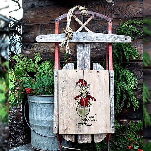 Miniatura 4 de DLY Lifestyle Plantilla de Navidad grande (10 x 17.5 pulgadas), plantillas de Navidad y plantillas para pintar sobre madera, lienzo y más